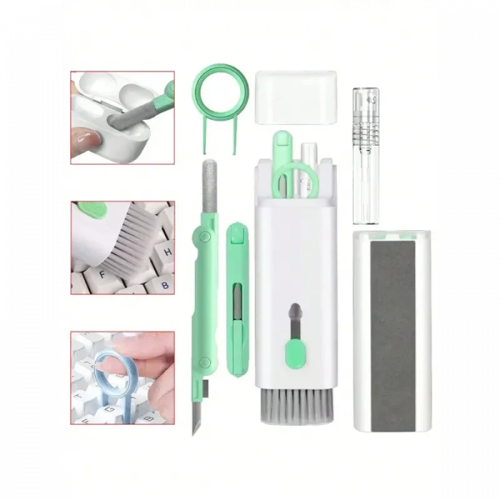 7&apos;si 1 Arada Çok Fonksiyonlu Klavye Temizleme Fırçası (5148)