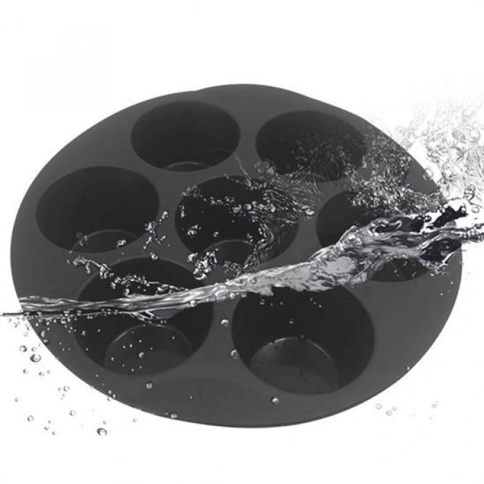 Timion 7 Gözlü Silikon Çok Amaçlı Airfryer Muffin Cupcake Kek Ve Çörek Pişirme Kalıbı (5148)