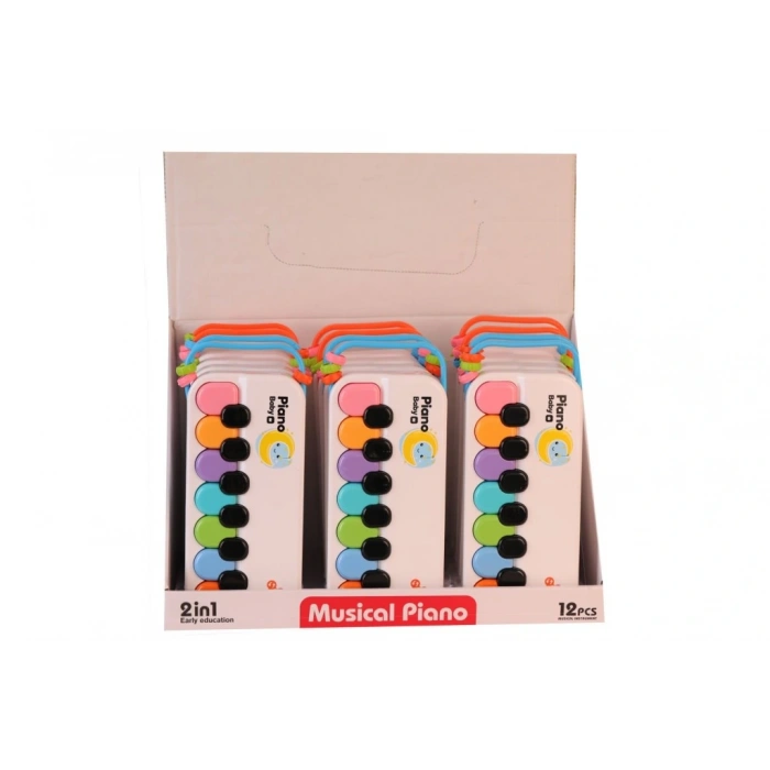 8881-1B DISPLAYDE RENKLİ BEYAZ PİYANO (ADET FİYATIDIR)