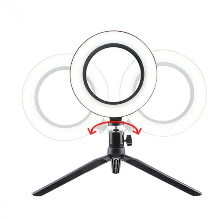 8inç 20cm Youtube Instagram Tiktok Selfie Stüdyo Video Fotoğraf Ring Light Tripod Led Halka Işık (5148)