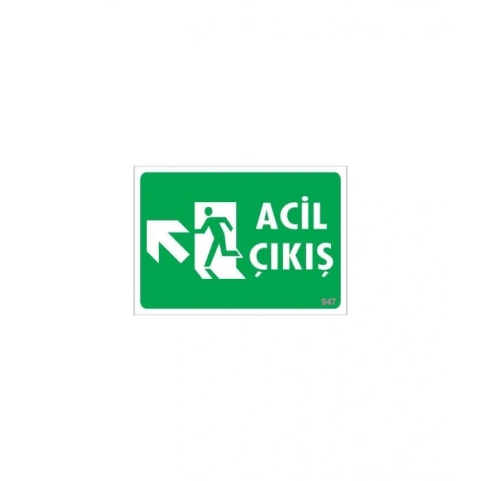 Timion Acil Çıkış Uyarı Levhasi 25X35 Kod: 947