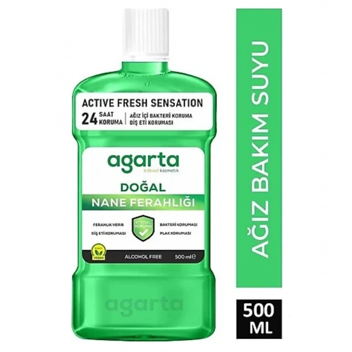 Agarta Doğal Ağız Bakım Suyu 500 ml Nane Özlü