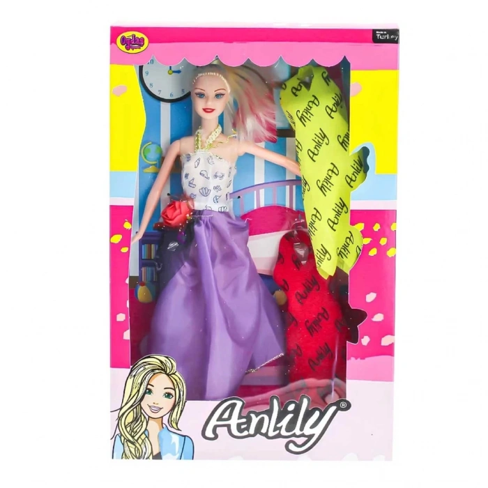 Anlily Kutuda 2 Elbiseli Bebek 2252