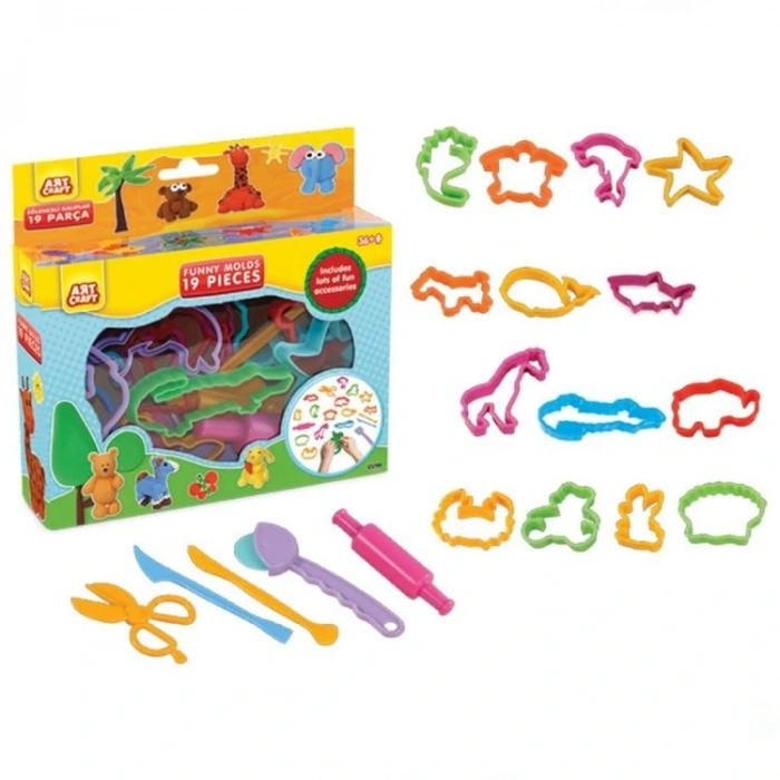Art Craft Eğlenceli Kalıplar 19Parça