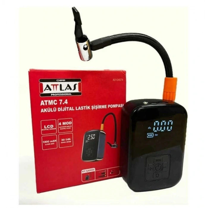 Timion Attlas Atmc 7.4 Akülü Dijital Lastik Pompası