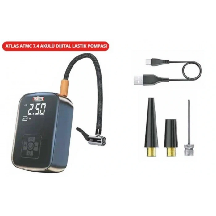 Timion Attlas Atmc 7.4 Akülü Dijital Lastik Pompası