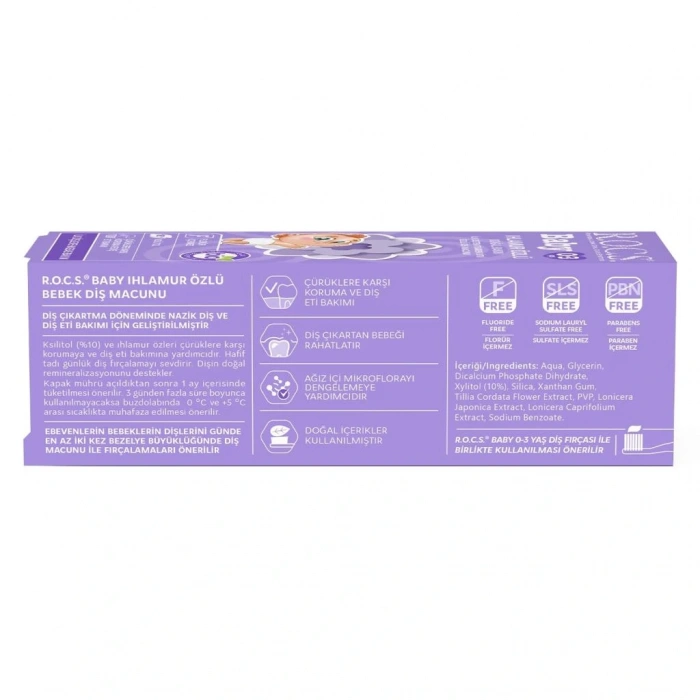 Baby Diş Macunu 35ml 0-3 Yaş Ihlamur