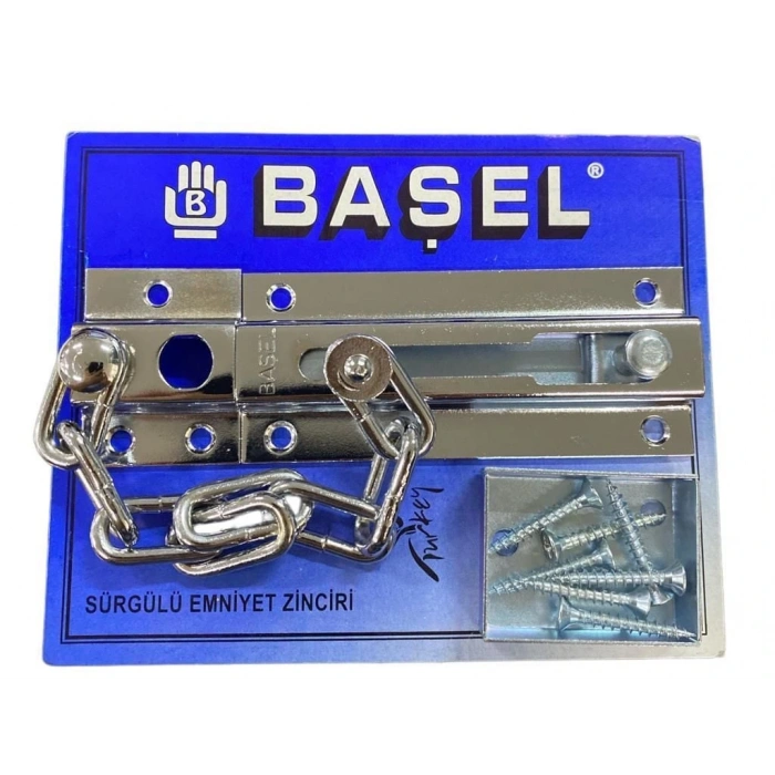 Timion Başel Sürgülü Kapı Emniyet Zinciri Krom