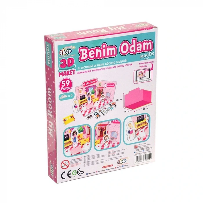 Timion Benim Odam Maket 3 Boyutlu Puzzle
