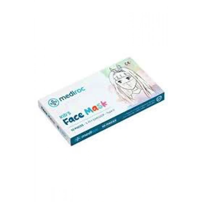 BEYAZ ÇOCUK MASKESİ LASTİKLİ 10 PARÇA (5148)