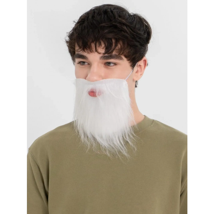 Beyaz Renk Takma Sakal Bıyık Takımı - İthal (5148)