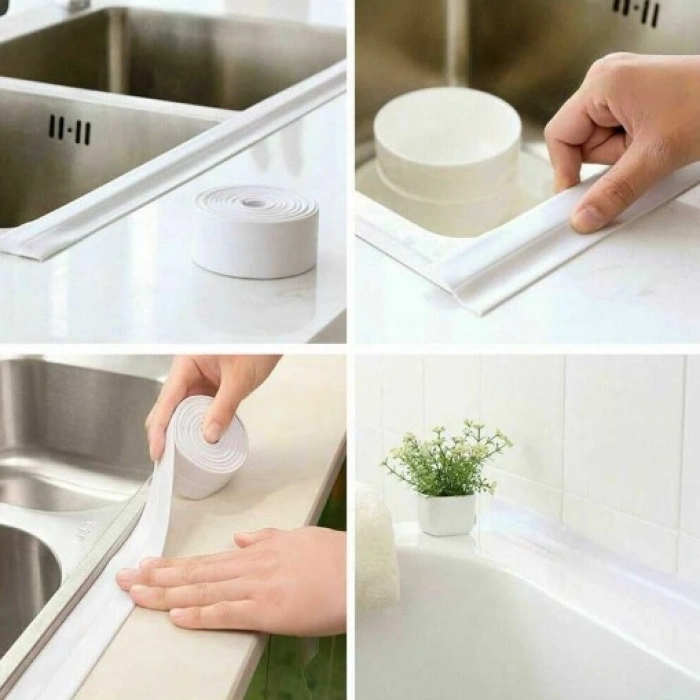 BEYAZ Su Sızdırmaz Lavabo Kenar Bandı (3.2m) (5148)