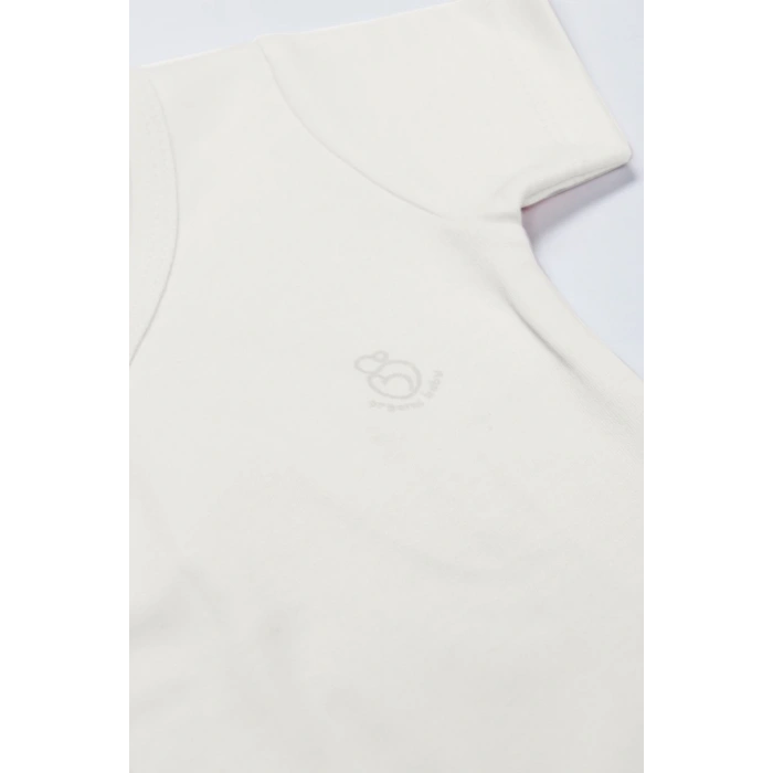 Bistyle Organik Natural Basic Style Kruvaze Yarım Kol Body BS17101 Ekru