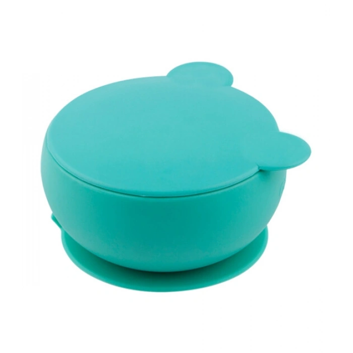 Blw I Silikon Beslenme Seti 3Lü (Kaseli) Aqua Green