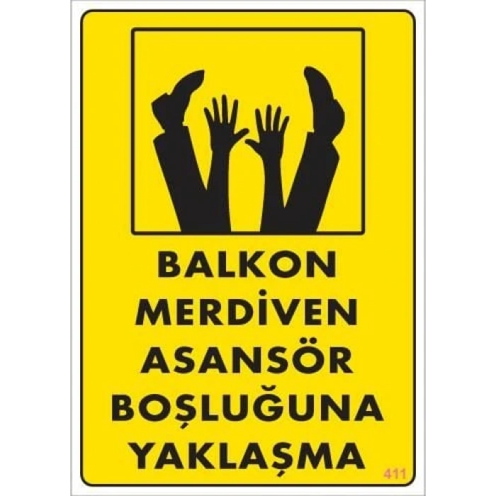 Timion Boşluğa Yaşlaşma Uyarı Levhası 25X35 Kod:411