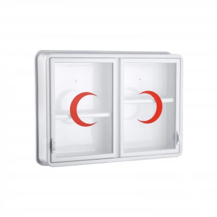 Cam 2 Kapaklı Ecza Dolabı 35x49x10 Cm (5148)