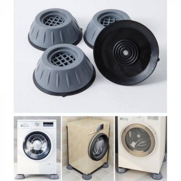 Çamaşır Makinesi Kayma Ve Titreşim Engelleyici - Gürültü Emici Aparatlar 4 Lü Set (5148)