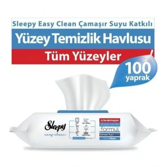Çamaşır Suyu Katkılı Yüzey Temizleme Havlusu 100 Adet