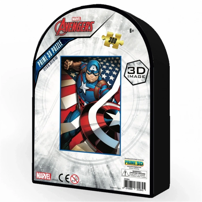 Captain America 300 Parça Puzzle 35584 - Metal Kutu