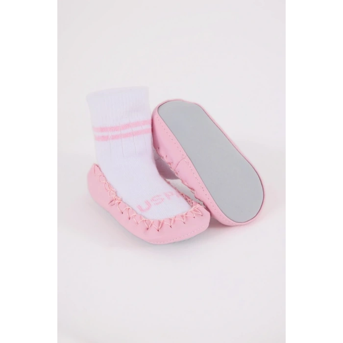 Çarık Çorap USB2800 Beyaz-Pembe