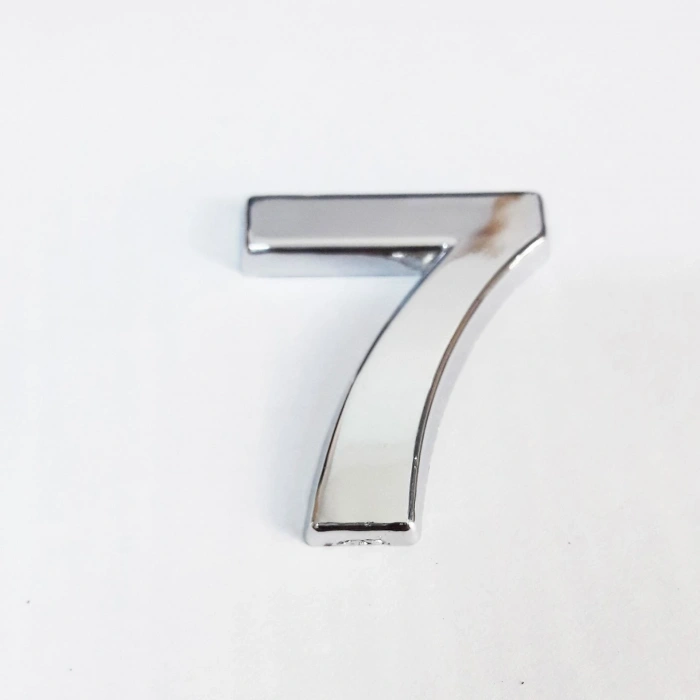 Timion Cemax 7 Rakamı 3,75 Cm Krom Yapışkanlı