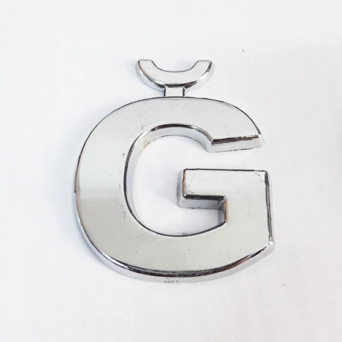 Timion Cemax Ğ Harfi  3,75 Cm Krom Yapışkanlı