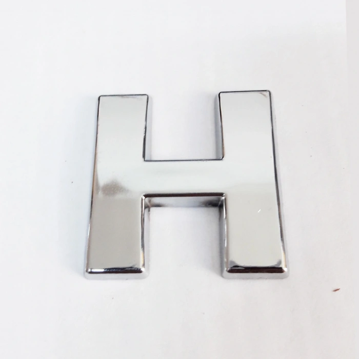 Timion Cemax H Harfi  3,75 Cm Krom Yapışkanlı