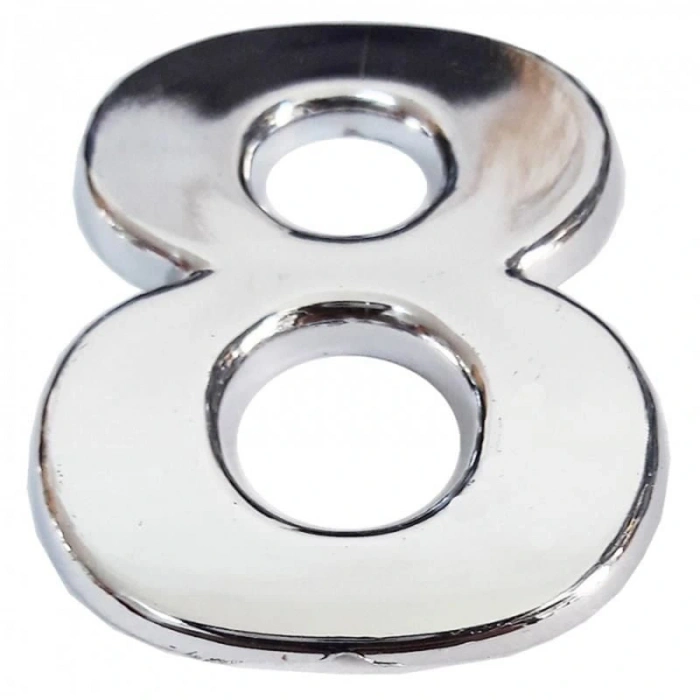 Timion Cemax Krom Yapışkanlı 8 Rakamı 5 Cm