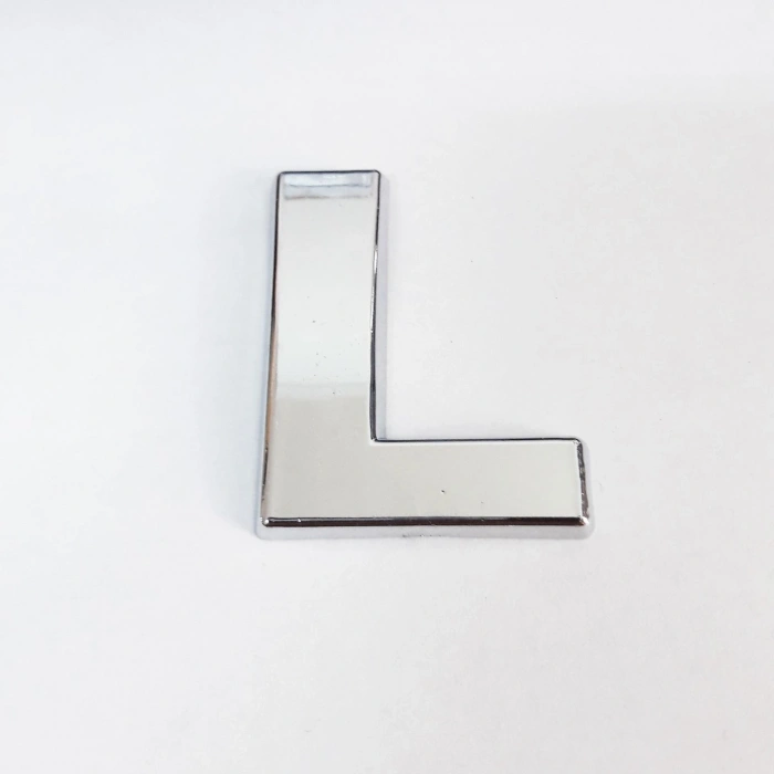 Timion Cemax L Harfi  3,75 Cm Krom Yapışkanlı