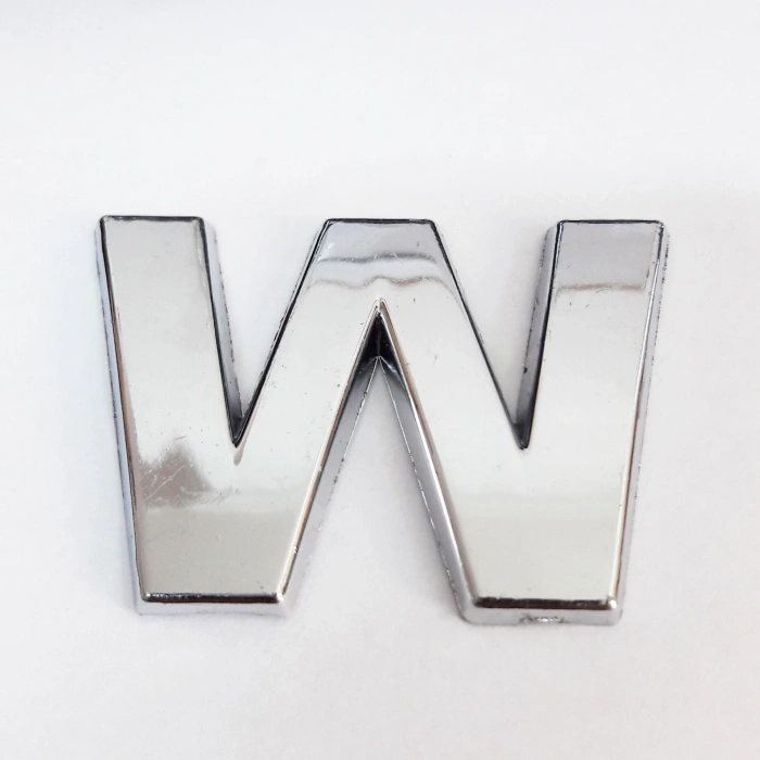 Timion Cemax W Harfi  3,75 Cm Krom Yapışkanlı