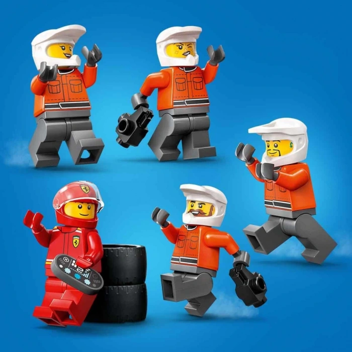 Timion City Ferrari Arabalı F1 Pit Stop ve Pit Ekibi 60443