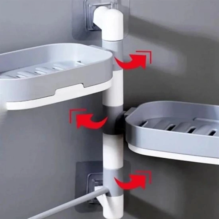 Timion Çoklu Sabun Tutucu Fonksiyonel Banyo Sabunluk (5148)