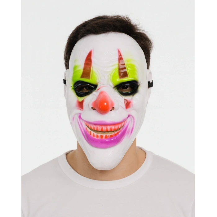 Timion Delirten Gülüş Psikopat Palyaço Temalı Joker Maskesi