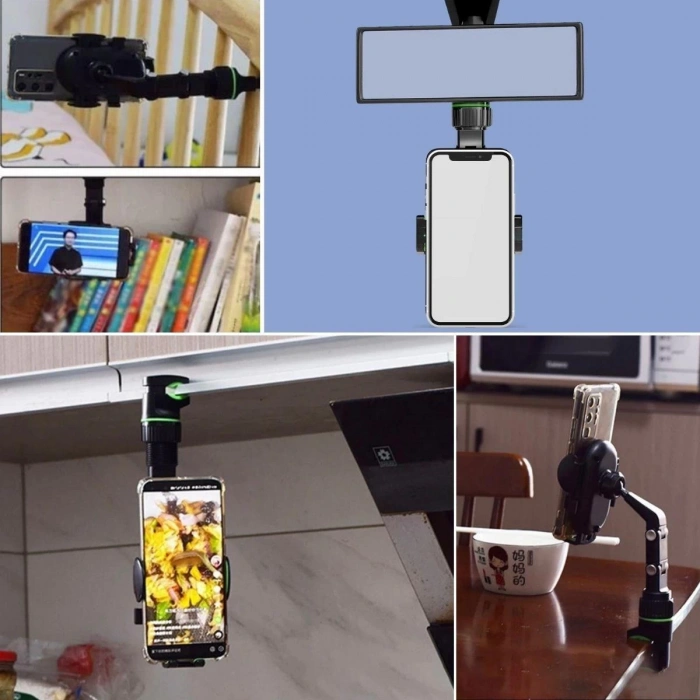 Dikiz Aynasına Takılabilen Eklemli Telefon Tutucu Aparat (5148)