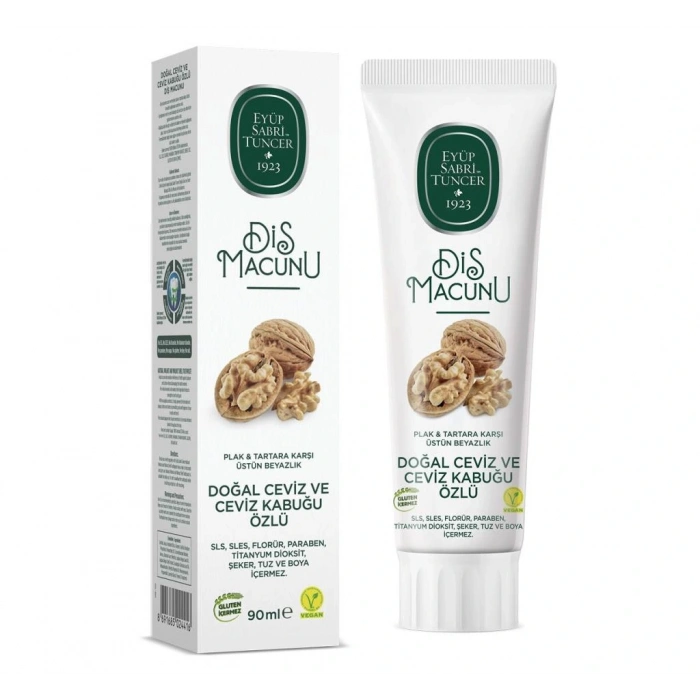 Doğal Diş Macunu 90 Gr Ceviz & Ceviz Kabuğu Özlü
