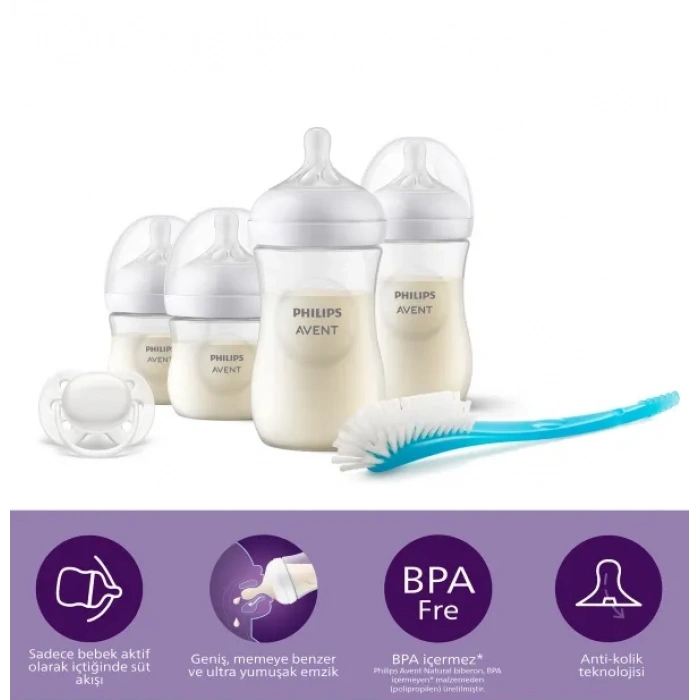 Timion Doğal Tepkili Natural Response PP Hoşgeldin Bebek Hediye Seti