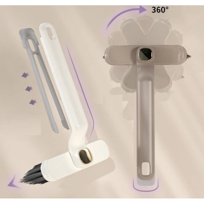 Timion Döner Başlıklı Temizlik Fırçası Cımbızlı (5148)