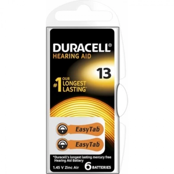 DURACELL 13 İŞİTME CİHAZI KULAK PİLİ 6 PARÇA  KUTU (5148)