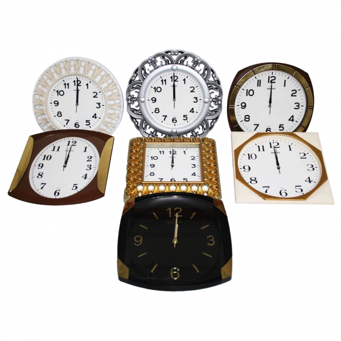 Düz Duvar Saati Karışık (5148)