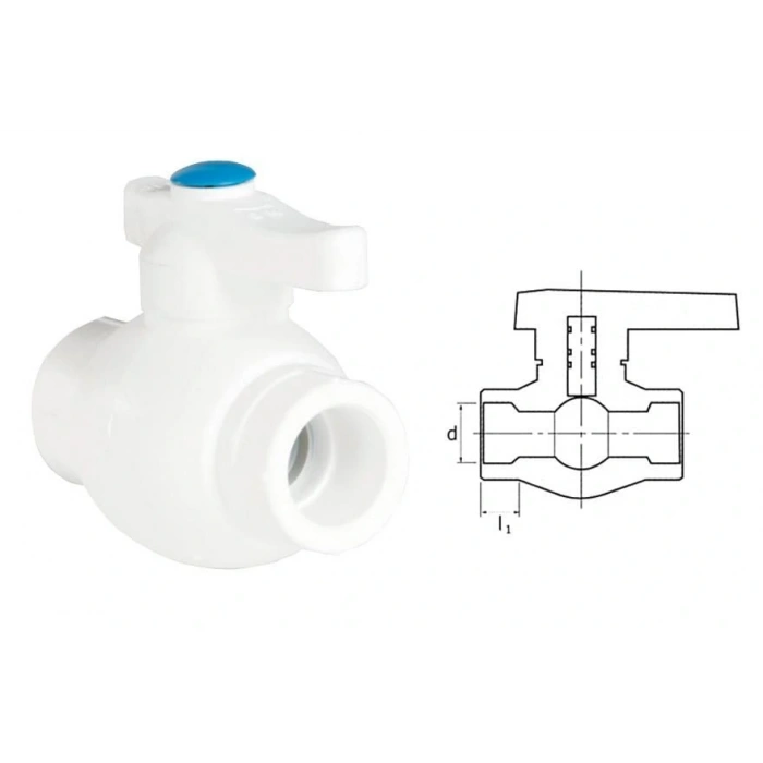 Timion Ege Yıldız Pprc 40 Mm Küresel Vana Gri