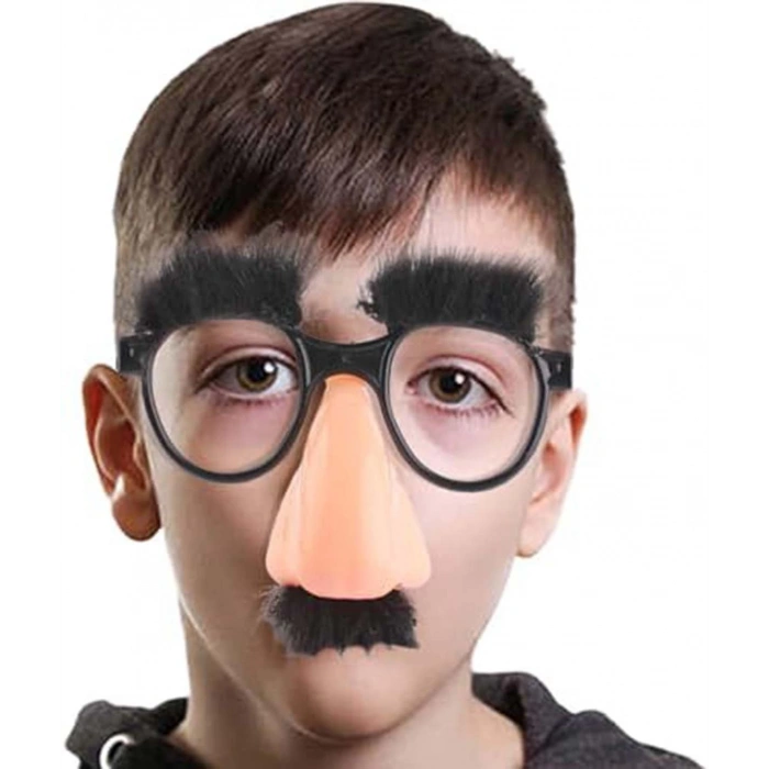 Eğlenceli Kılık Değiştirme Kaş Bıyık Mizah Gözlüğü 9x13 cm (5148)