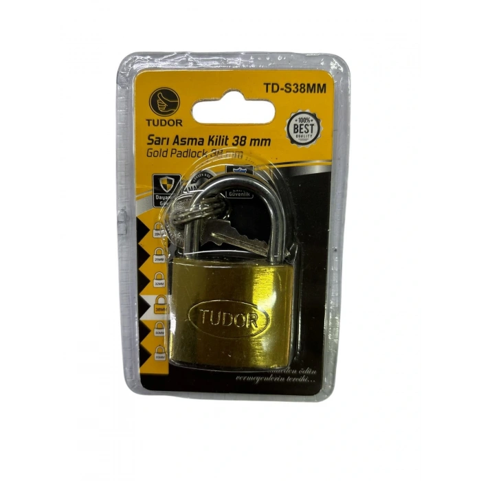 Timion Ennalbur Tudor 38 Mm Kısa Sarı Asma Kilit