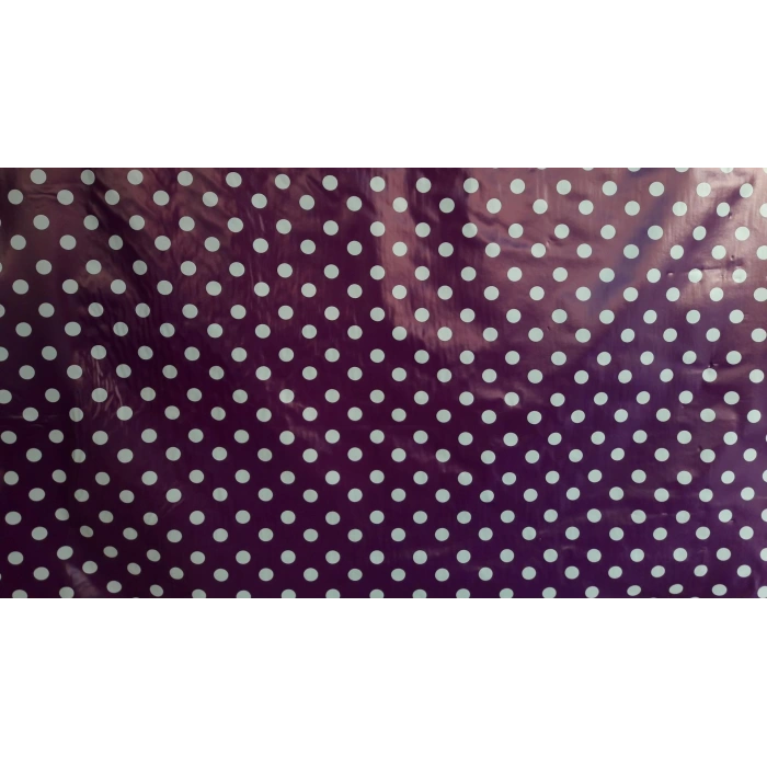 Timion Florista Puantiye Mor Masa Örtüsü 1 Metre