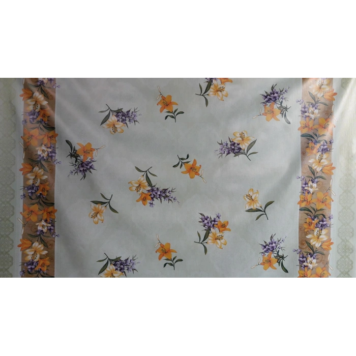 Timion Florista Rana Yeşil Masa Örtüsü 1 Metre