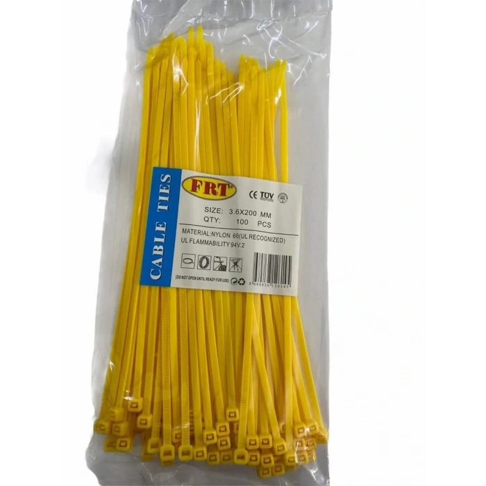 Timion Frt Sarı 3,6X200 Kablo Bağı