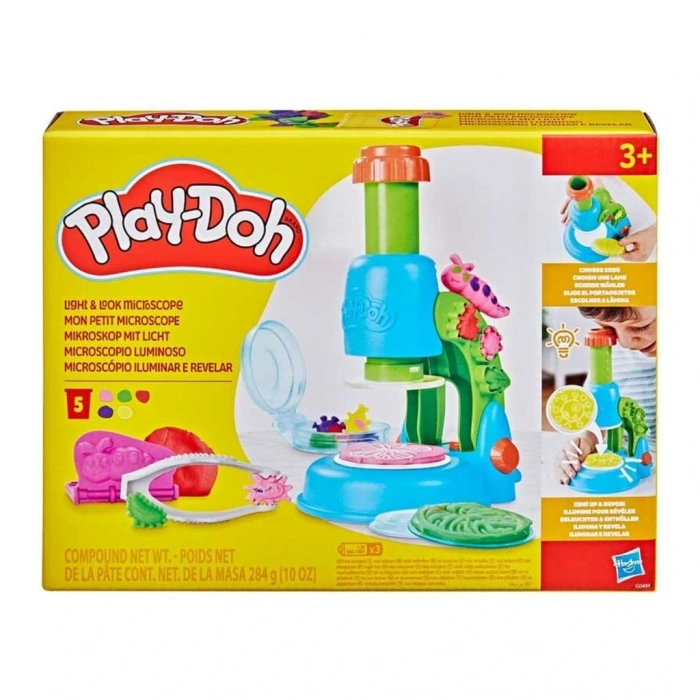 Timion G0494 Play-Doh Işıklı Mikroskop Oyun Seti +3 yaş