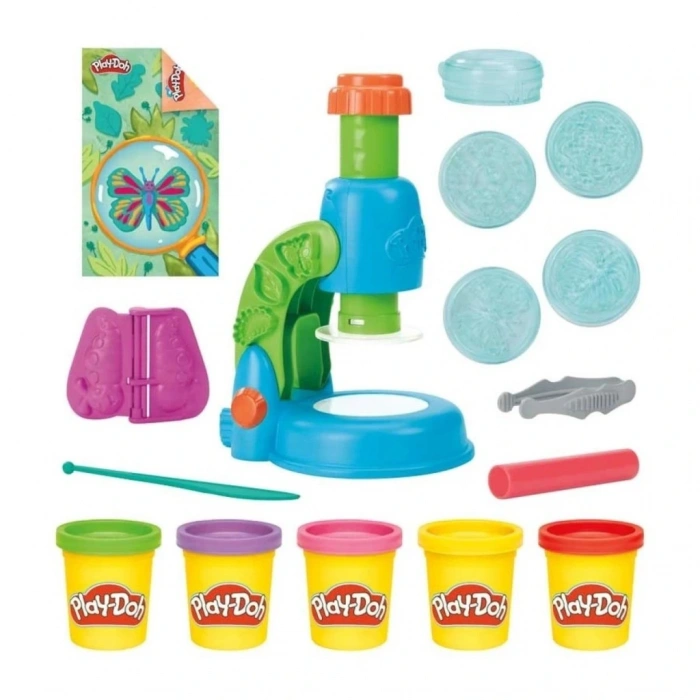 Timion G0494 Play-Doh Işıklı Mikroskop Oyun Seti +3 yaş