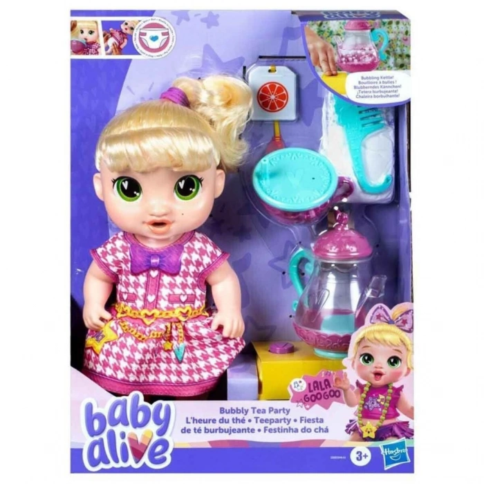 Timion G0608 Baby Alive Bubbly Tea Party - Fokurdayan Çay Partisi Lala +3 yaş