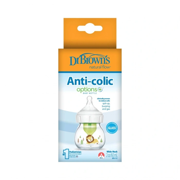 Geniş Ağız Anti Kolik Options+ Cam Biberon 60 ml