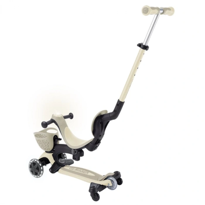 Timion Globber Go Up Baby 360 Işıklı Scooter Koyu Bej